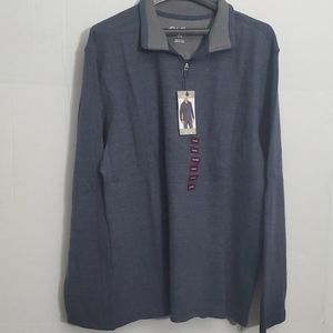 Eddie Bauer french rib 1/4 zip pullover